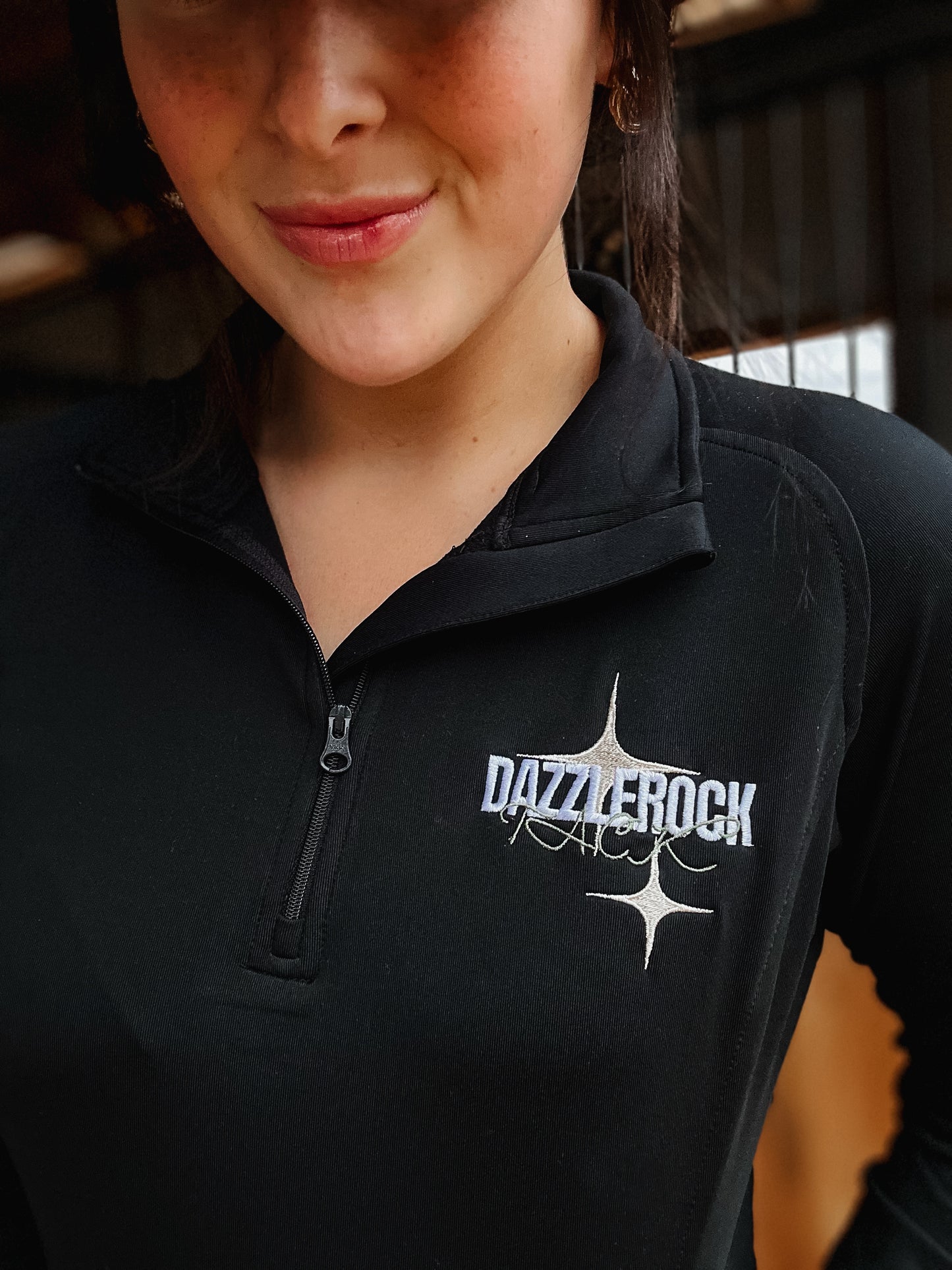 DAZZLEROCK Logo Fleece Lined 1/4 Zip Pullover
