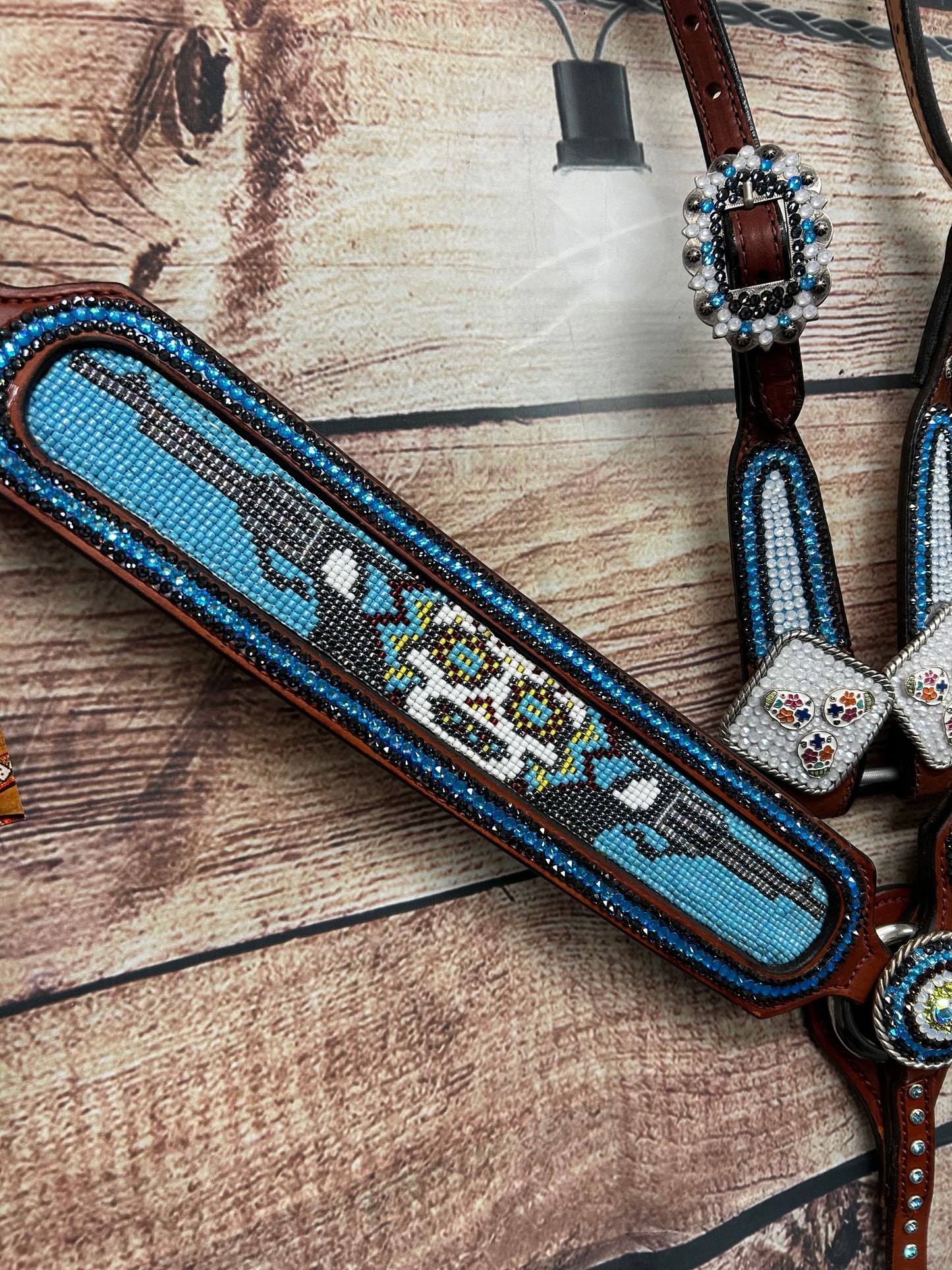 Guns and SugarSkulls Beaded set