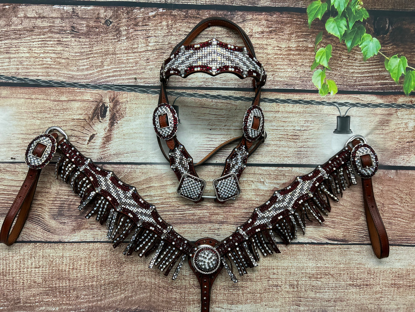 Redone - Full Fringe Red/Opal/Black Diamond