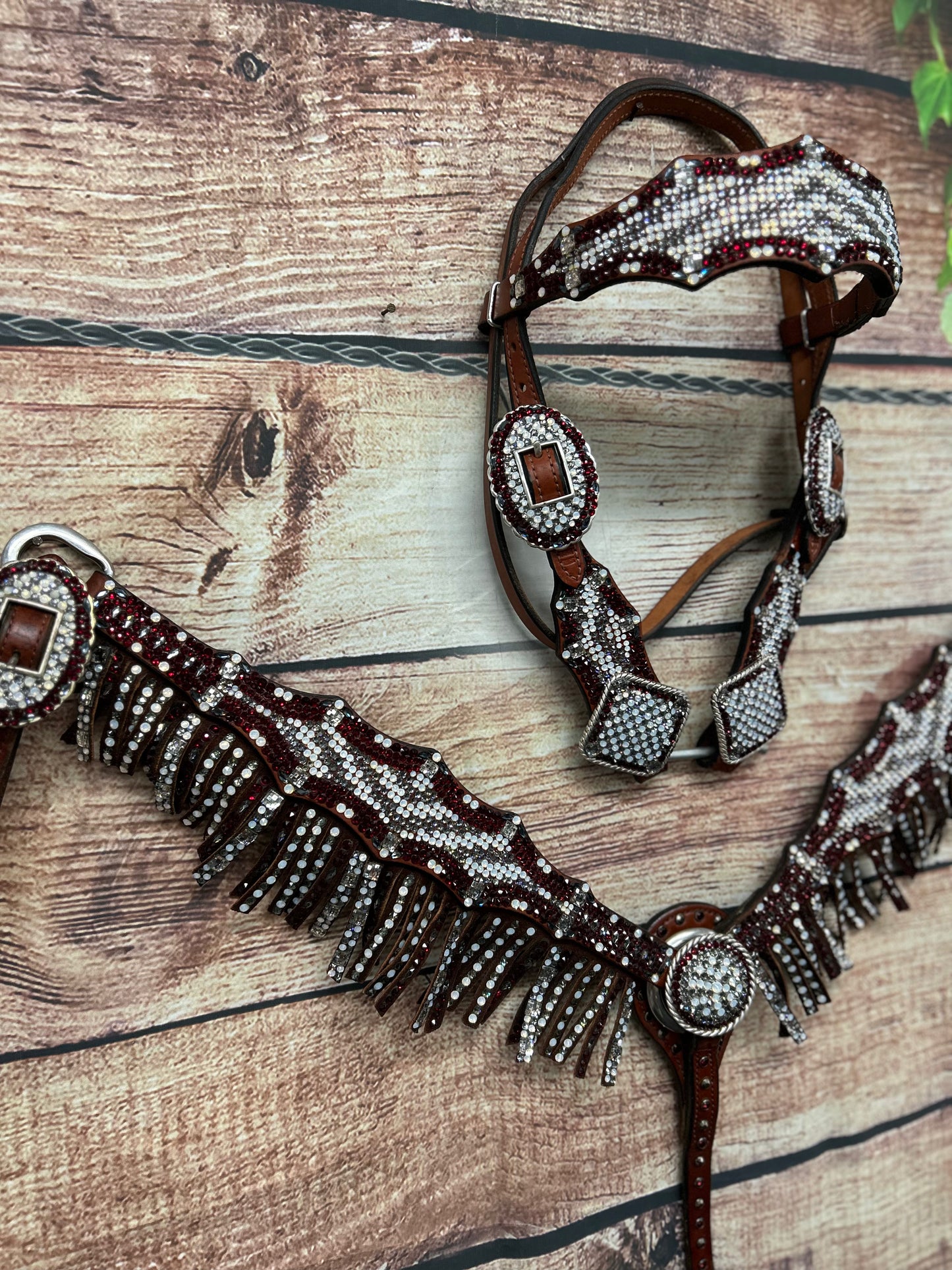 Redone - Full Fringe Red/Opal/Black Diamond